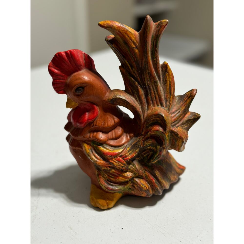 Vintage Hand Painted Ceramic Rooster - Picture 3 of 7